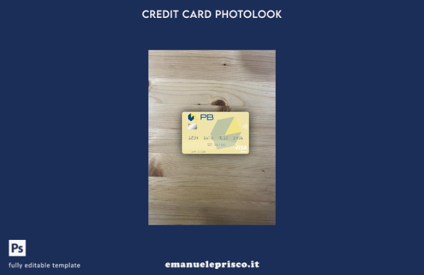modello frontale photolook per carta di debito visto Lettonia LPB Bank stile ver